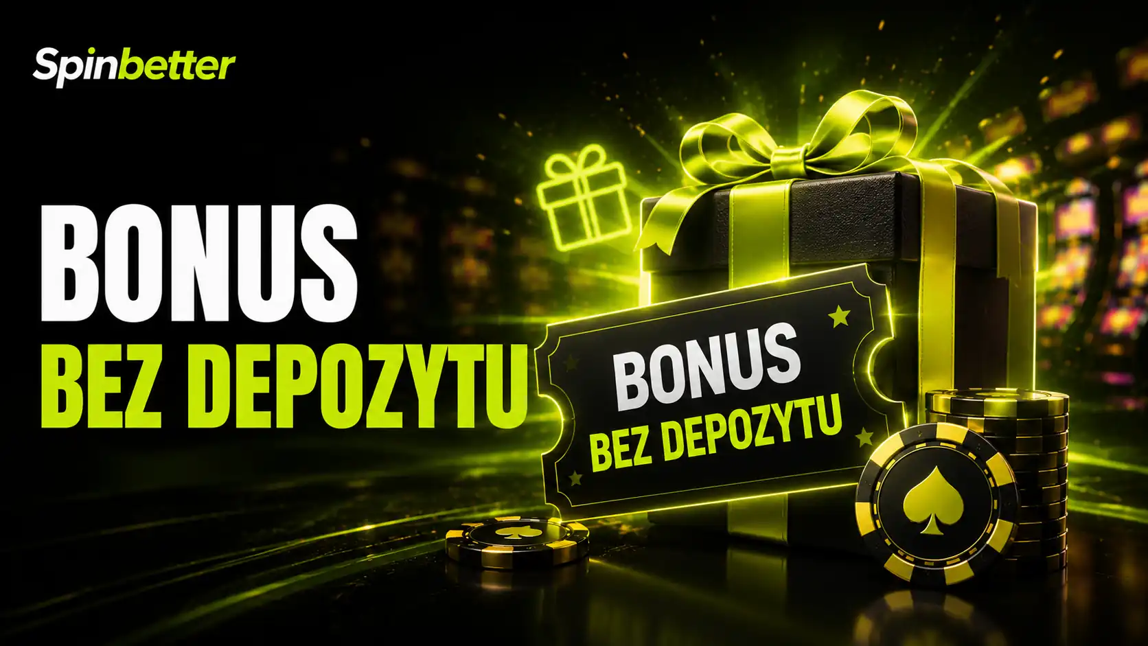 Ekran promocji SpinBetter z ofertą bez wpłaty